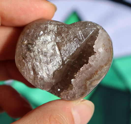 Druze Amethyst Heart C