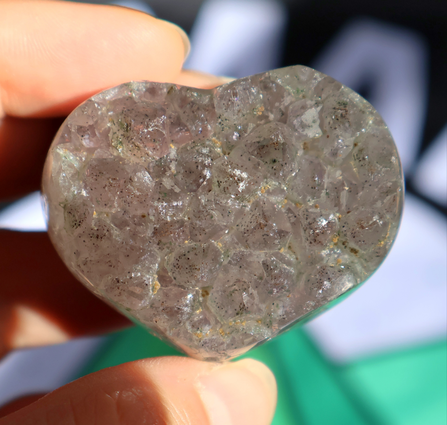 Amethyst Cluster Heart G