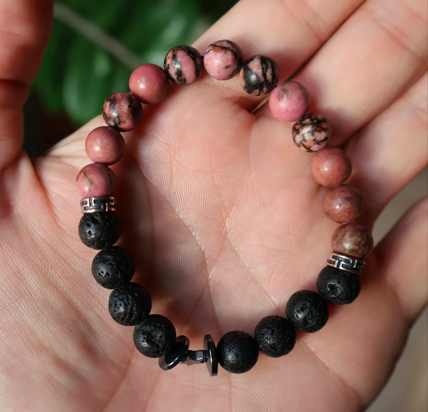 Rhodonite Lava Bracelet
