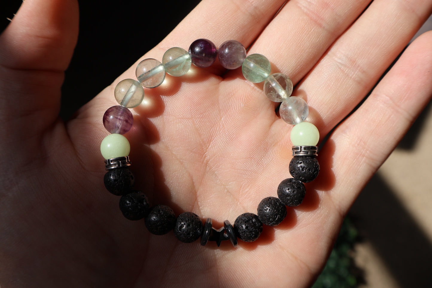 Fluorite Lava Bracelet