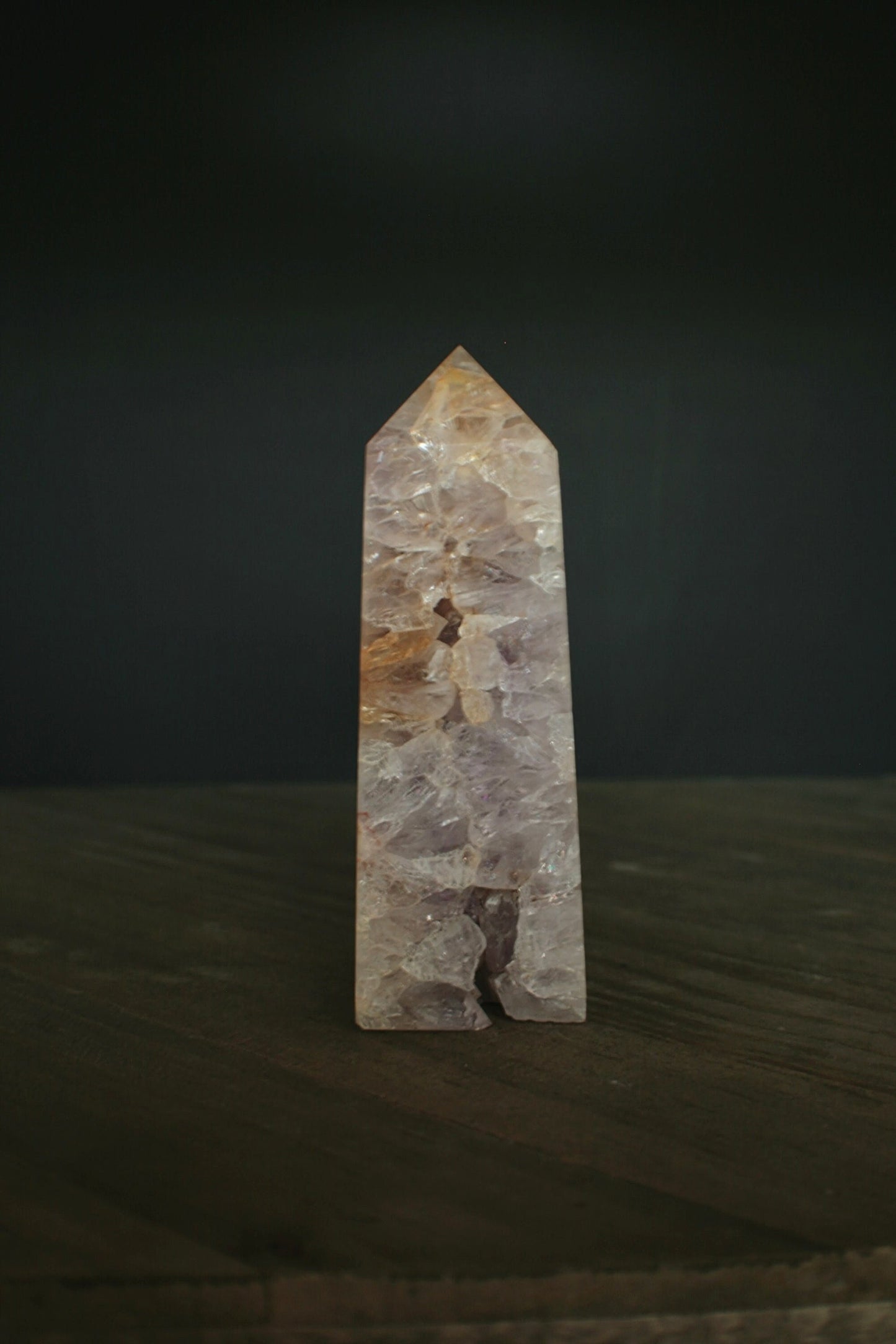 Pink Amethyst Crystal Tower 7.09 oz Natural Stone