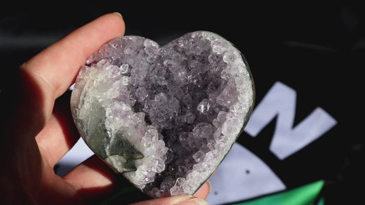 Amethyst Cluster Heart R