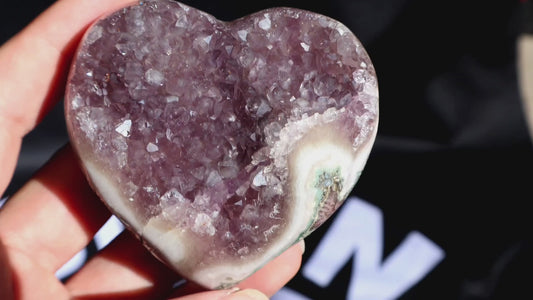 Amethyst Stalactite Cluster Heart U