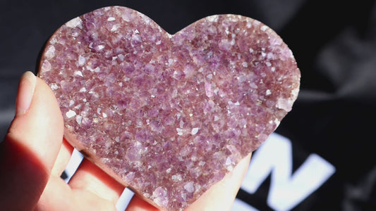 Cranberry Amethyst Heart T