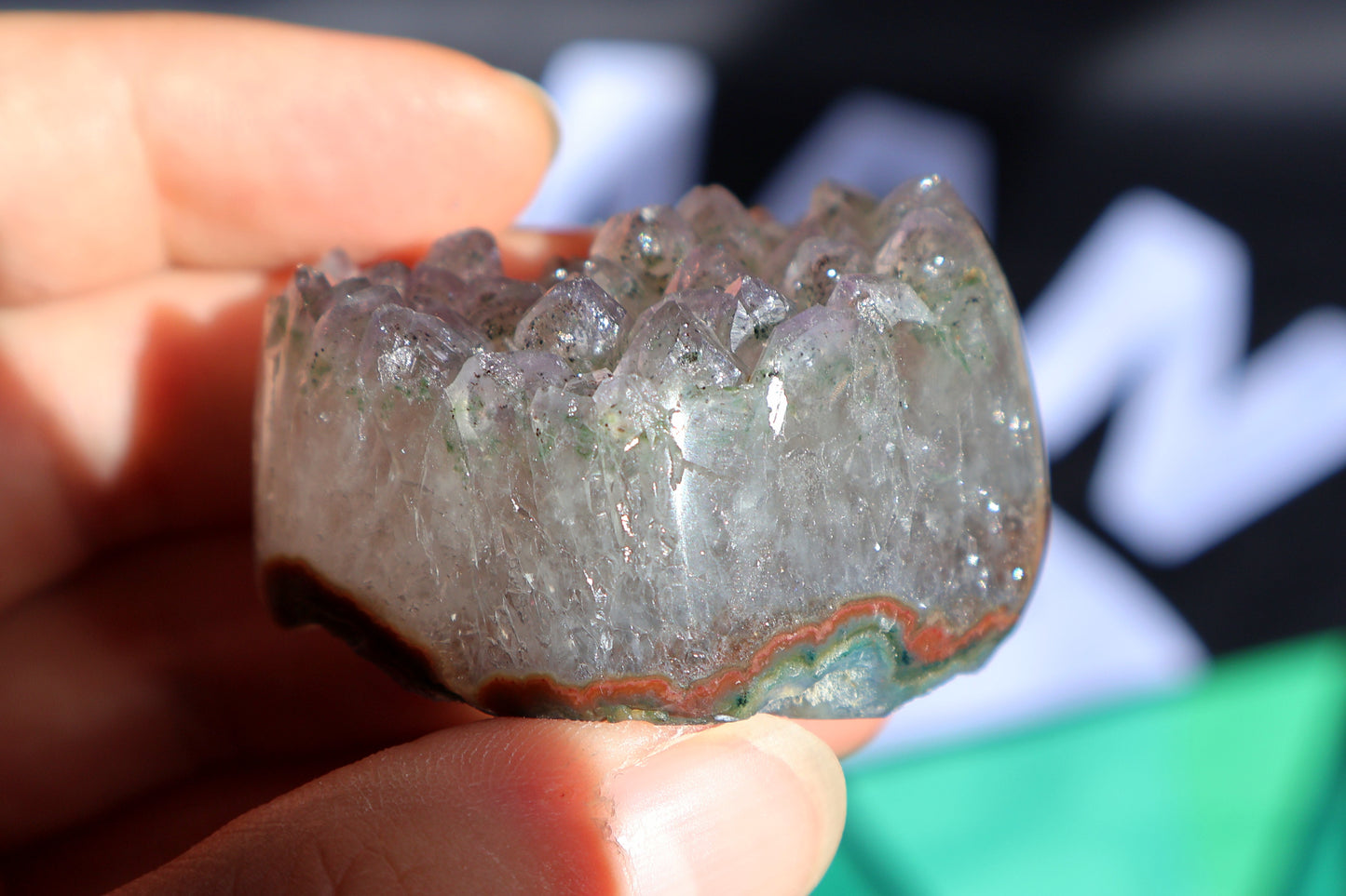 Amethyst Cluster Heart G