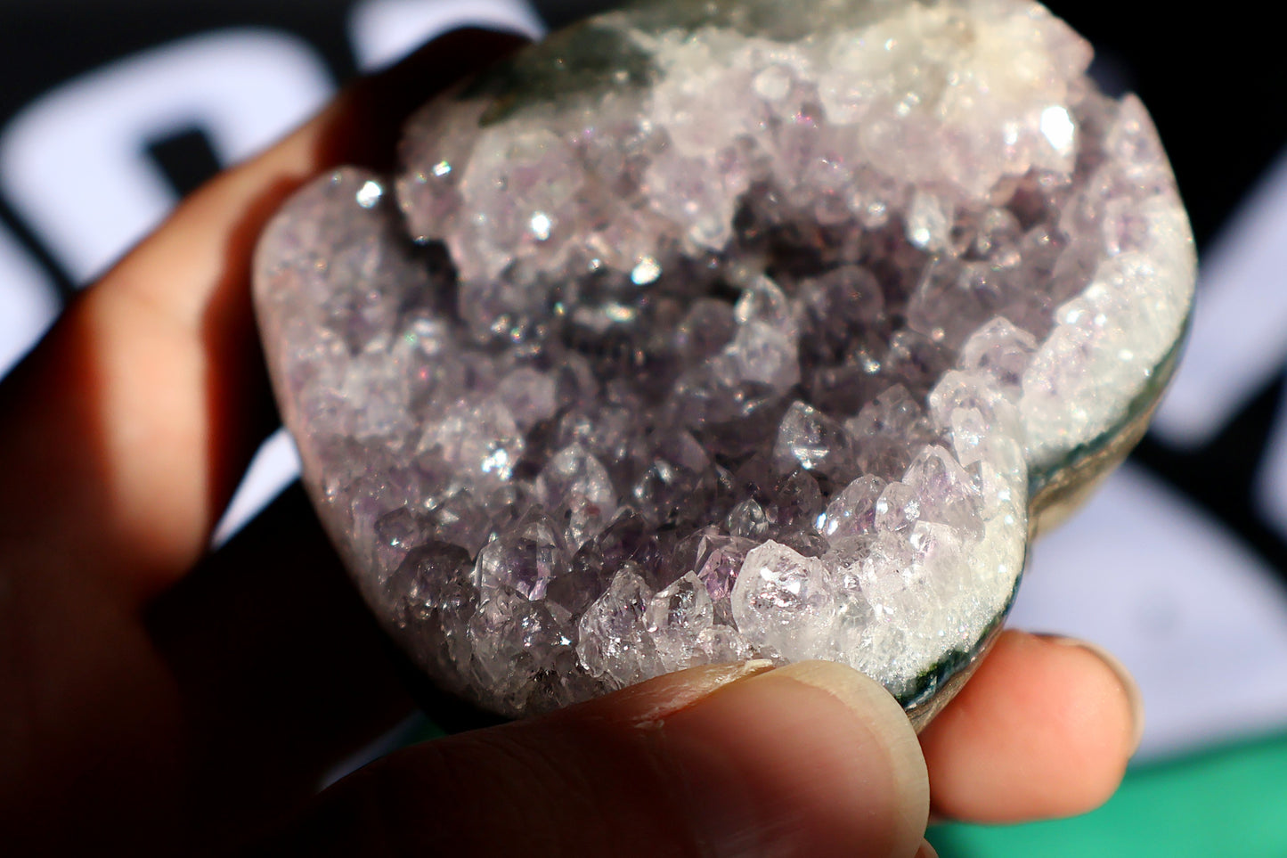 Amethyst Cluster Heart R