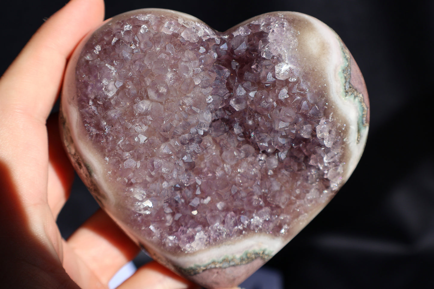 Amethyst Stalactite Heart AA