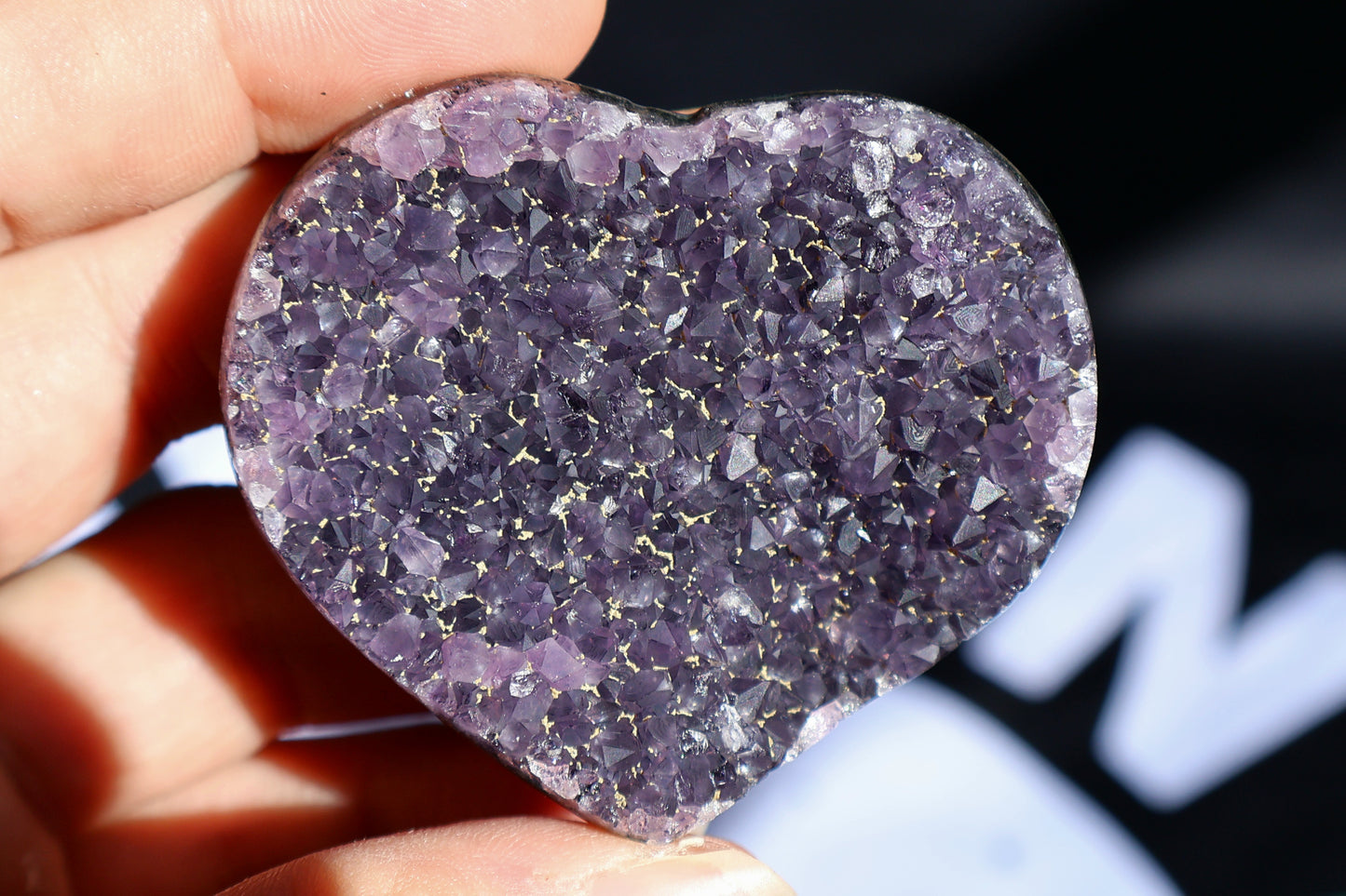 Deep Purple Amethyst Heart I