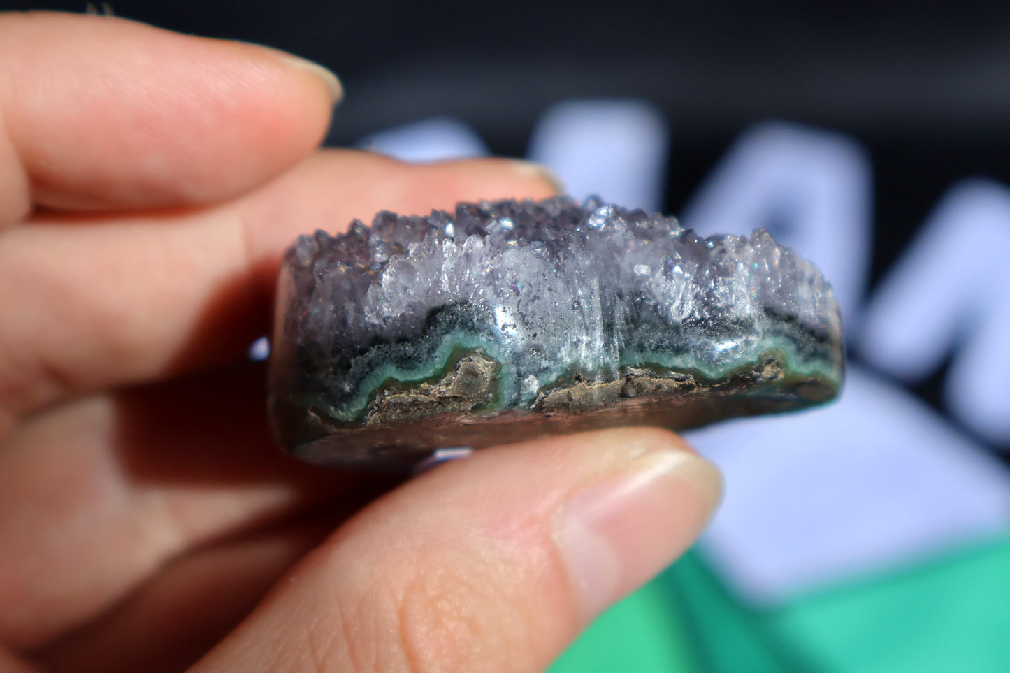 Druzy Amethyst Heart B