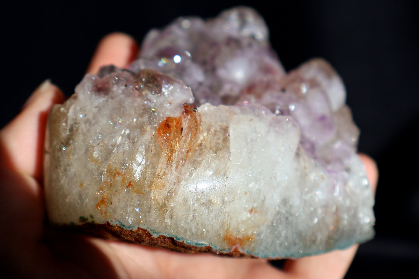 Amethyst Cluster Heart AC