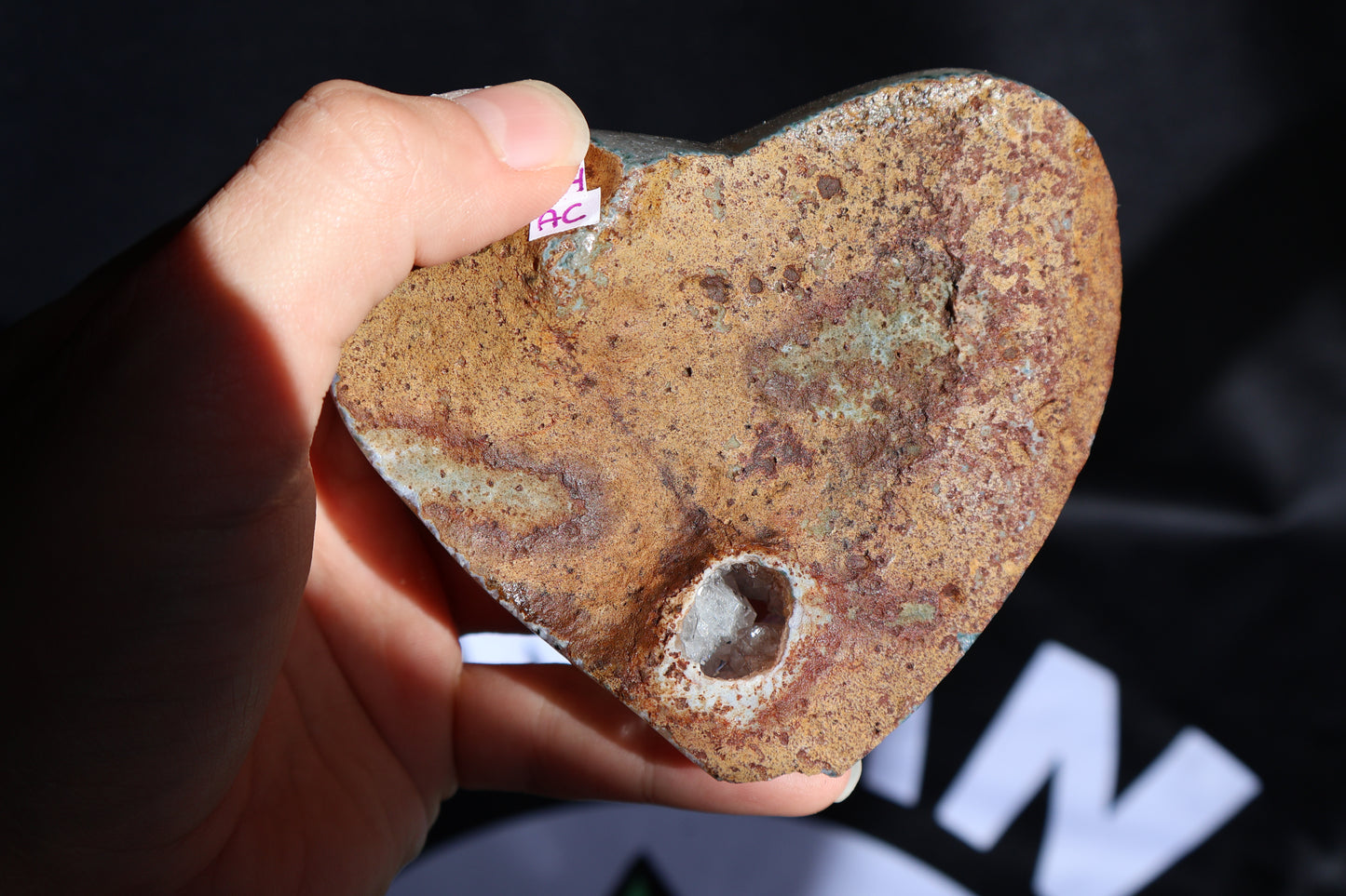 Amethyst Cluster Heart AC