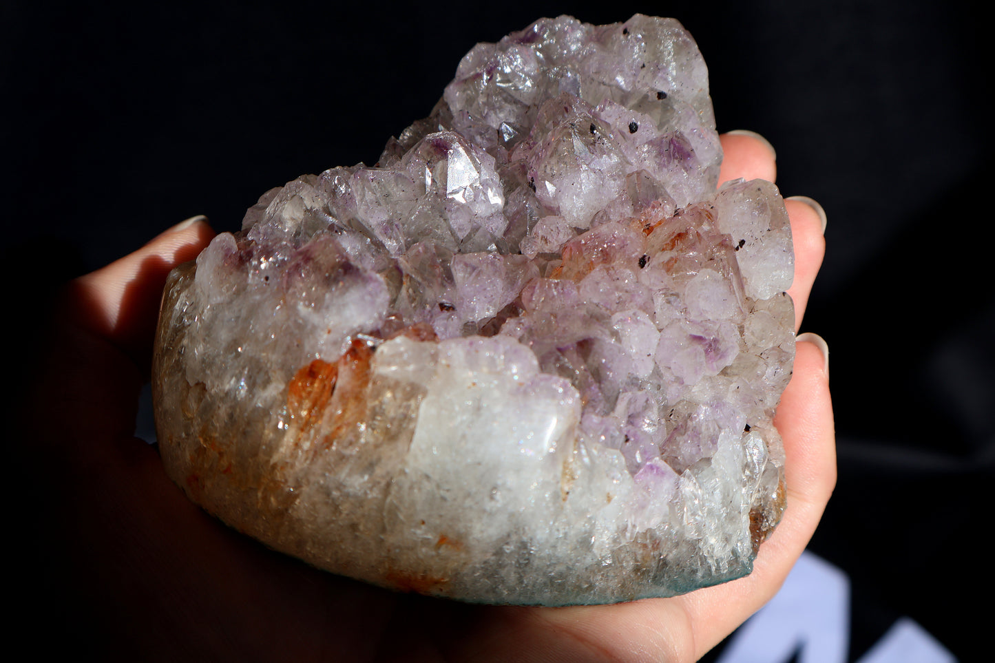 Amethyst Cluster Heart AC