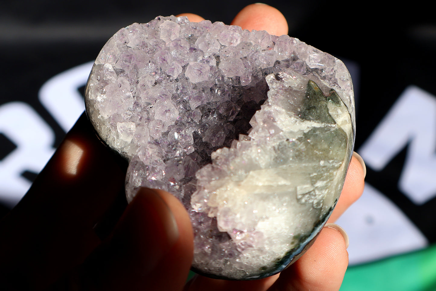 Amethyst Cluster Heart R
