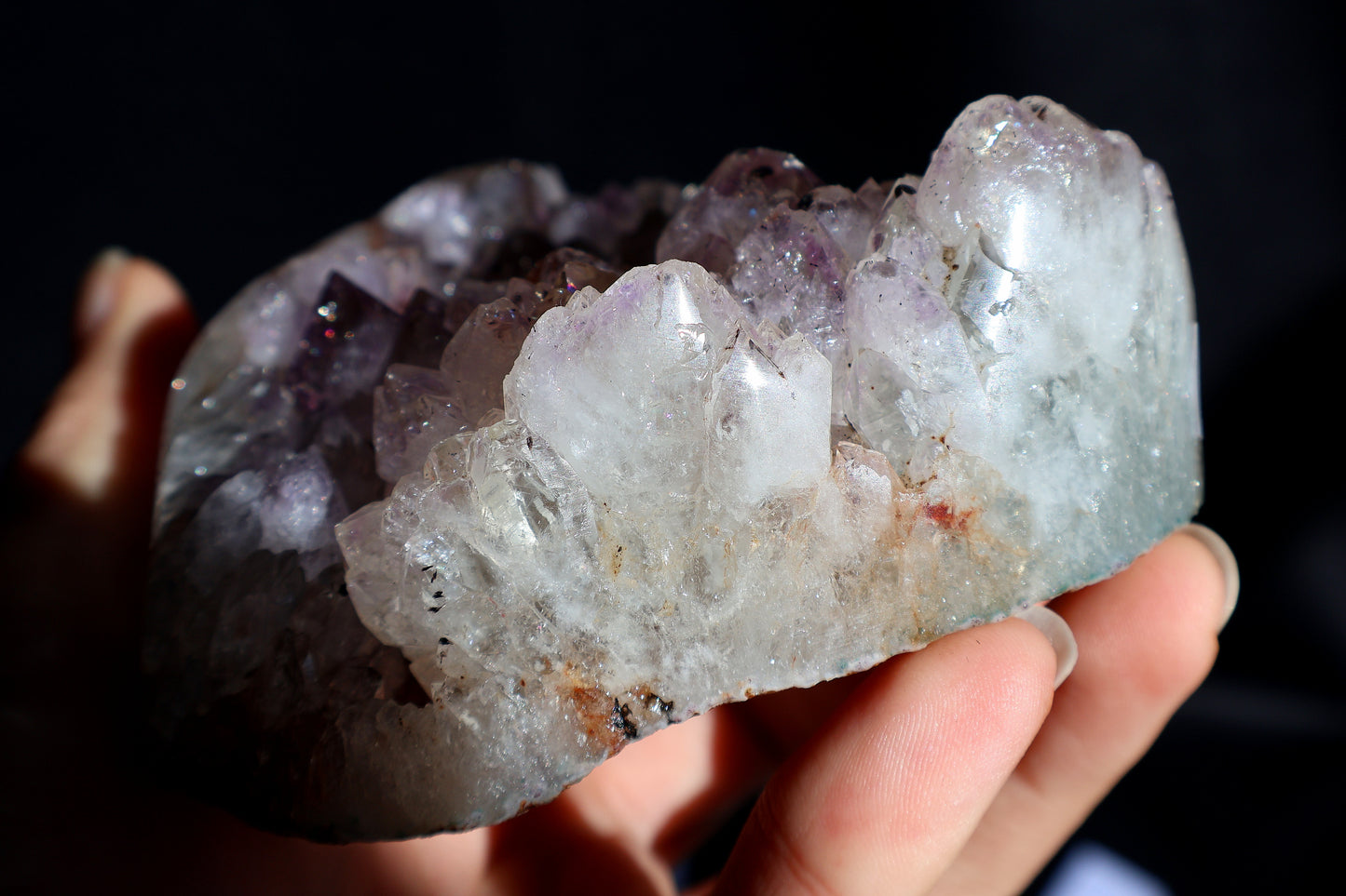 Amethyst Cluster Heart AC