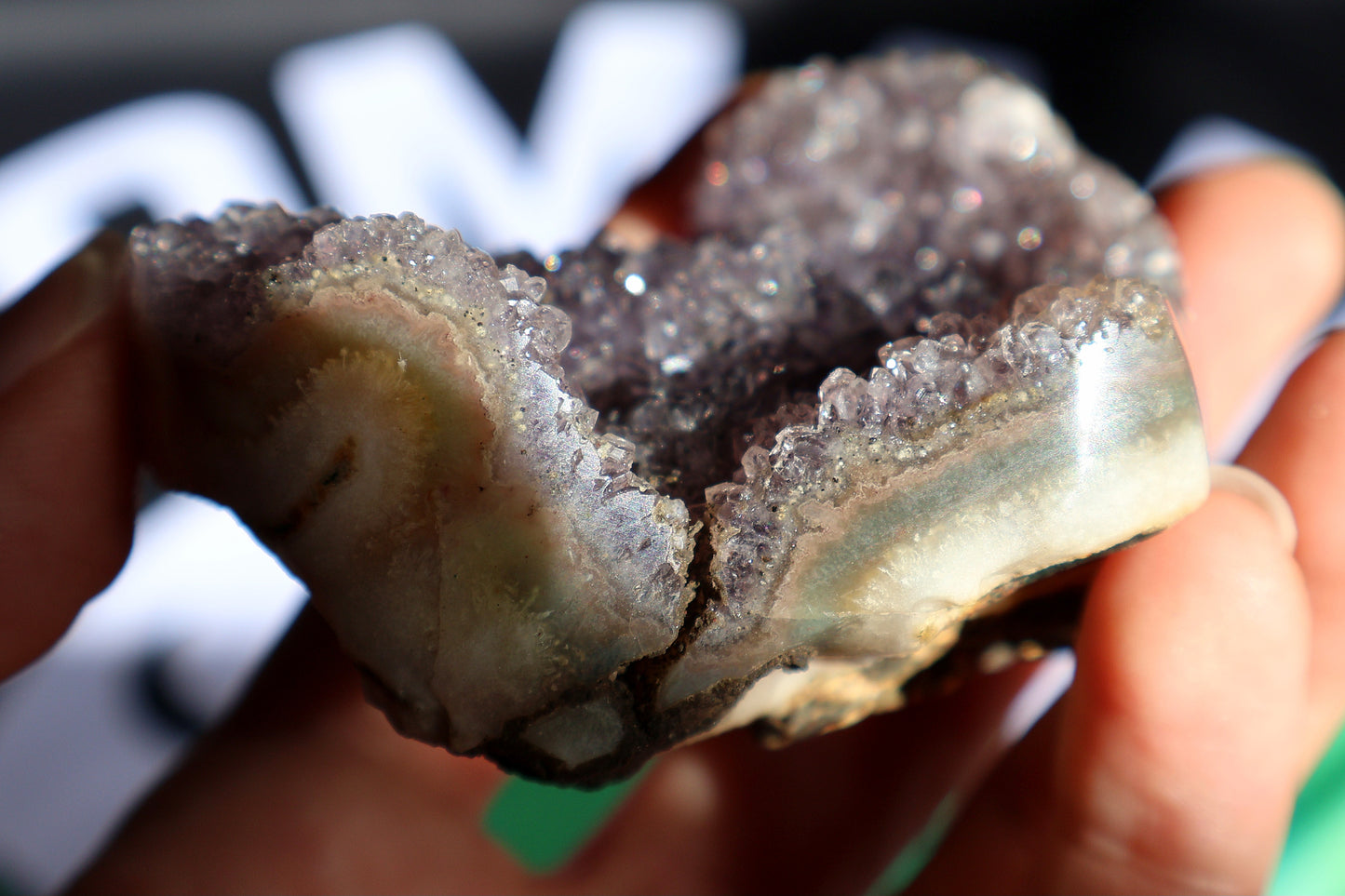 Amethyst Druze Heart Q