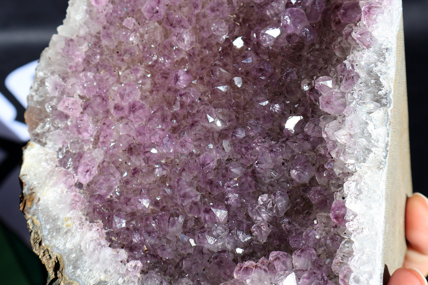 Large Statement Amethyst Stalactite Geode H