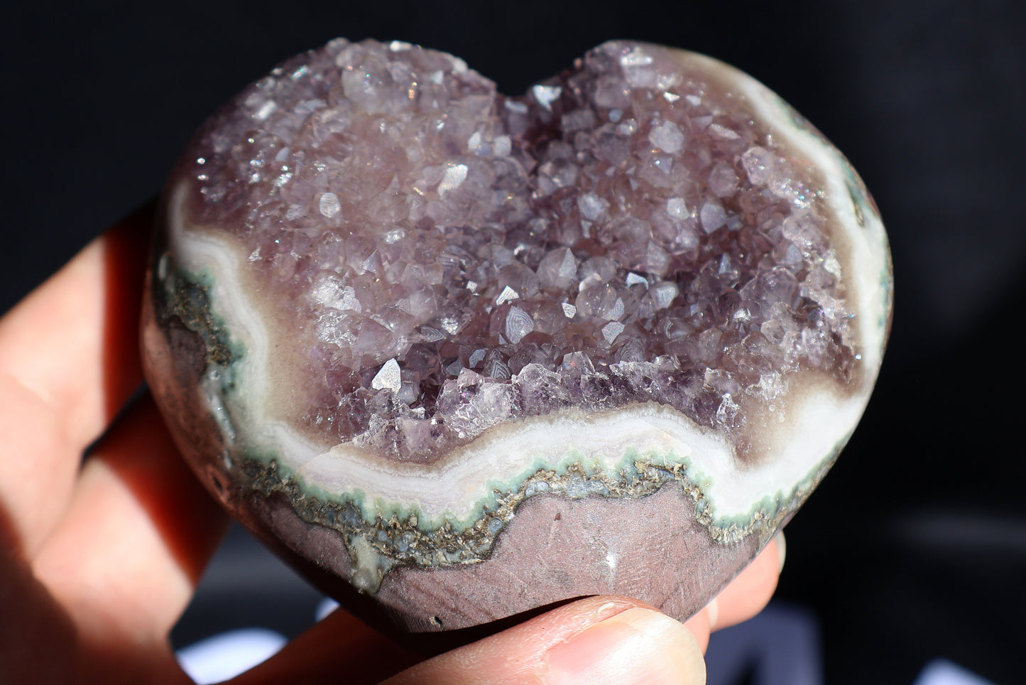 Amethyst Stalactite Heart AA