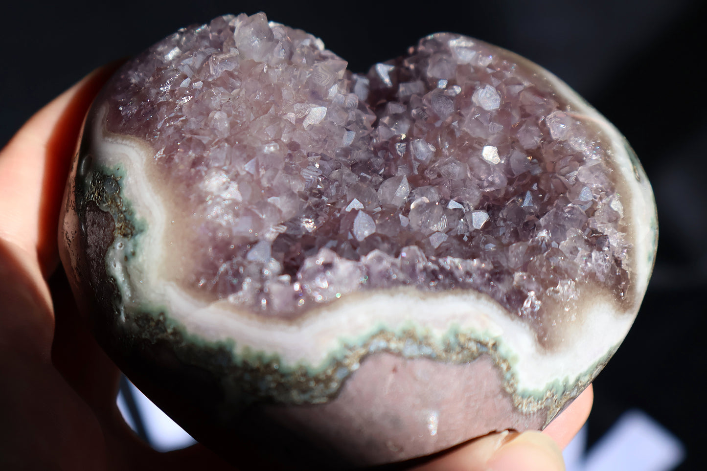 Amethyst Stalactite Heart AA