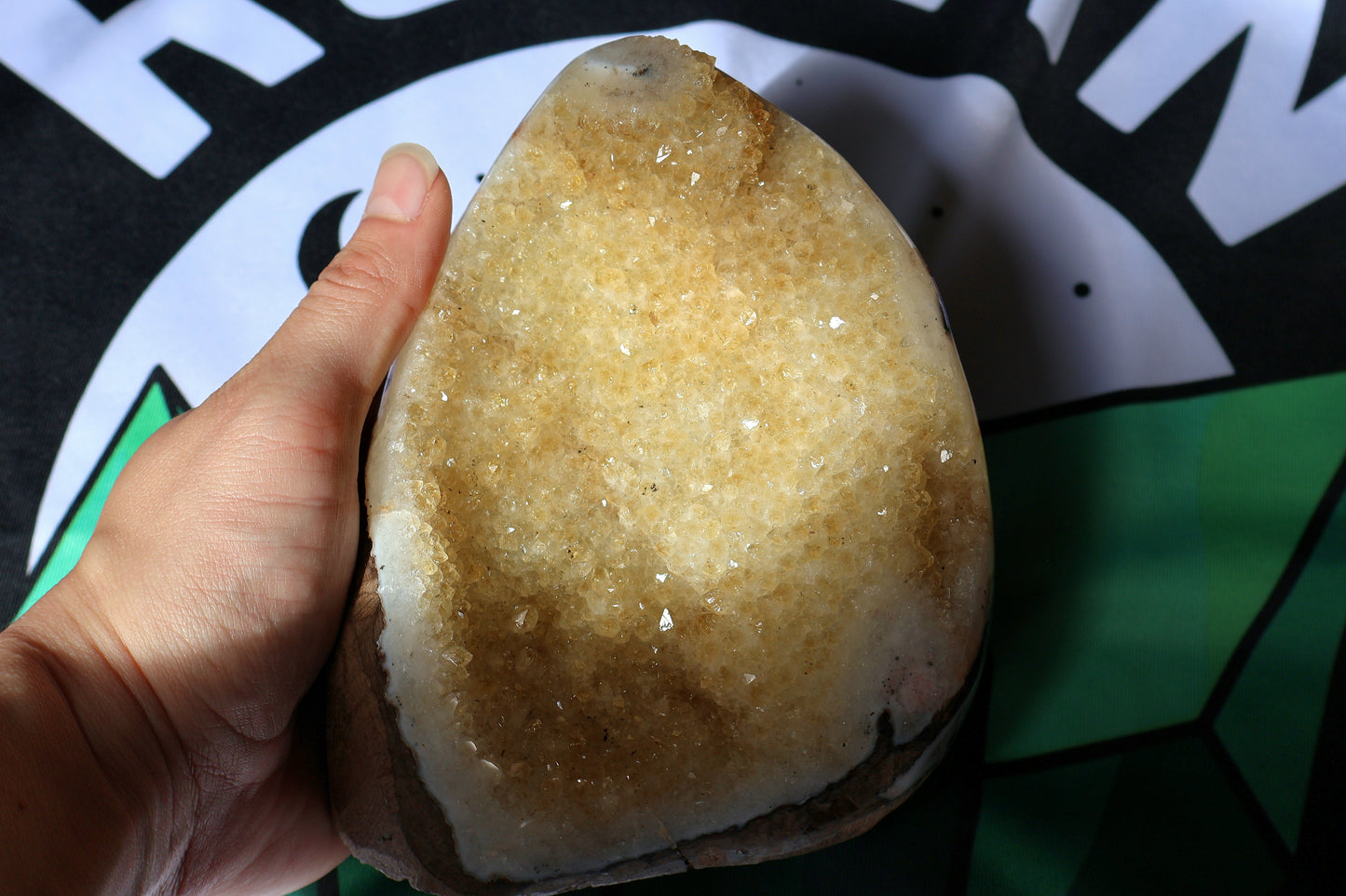 Citrine Stalactite Geode Cluster E