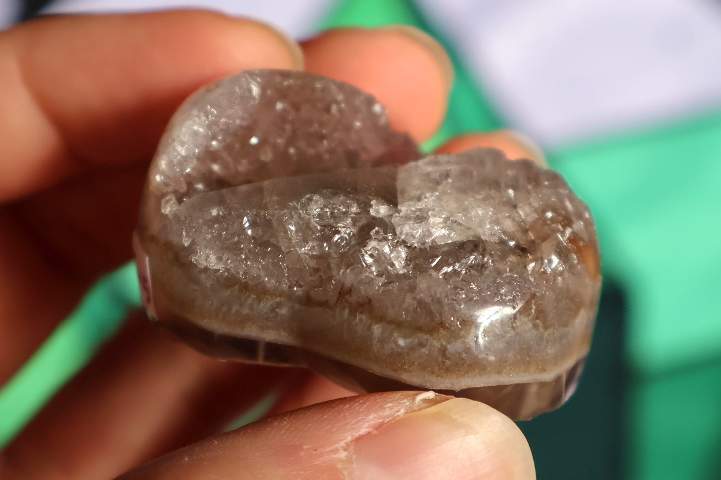 Druze Amethyst Heart C