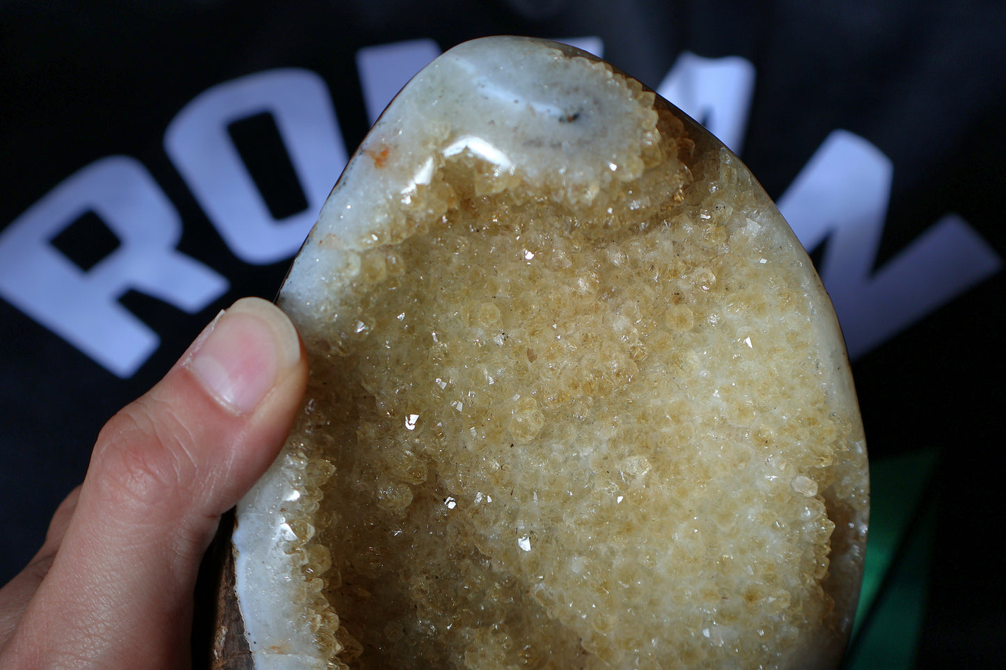 Citrine Stalactite Geode Cluster E