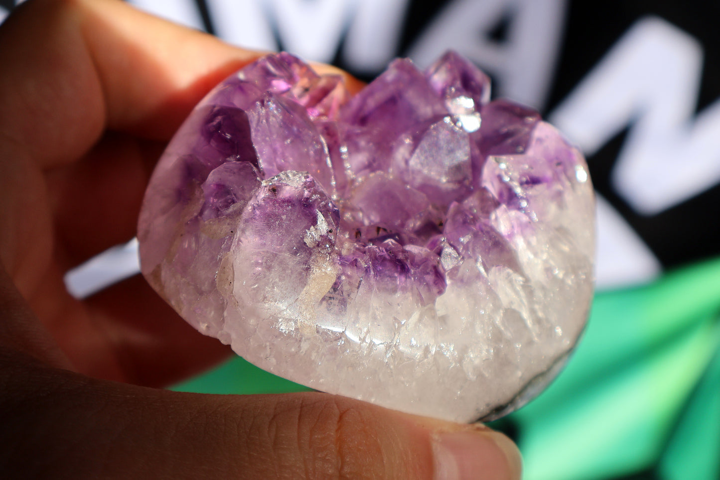 Amethyst Cluster Heart N