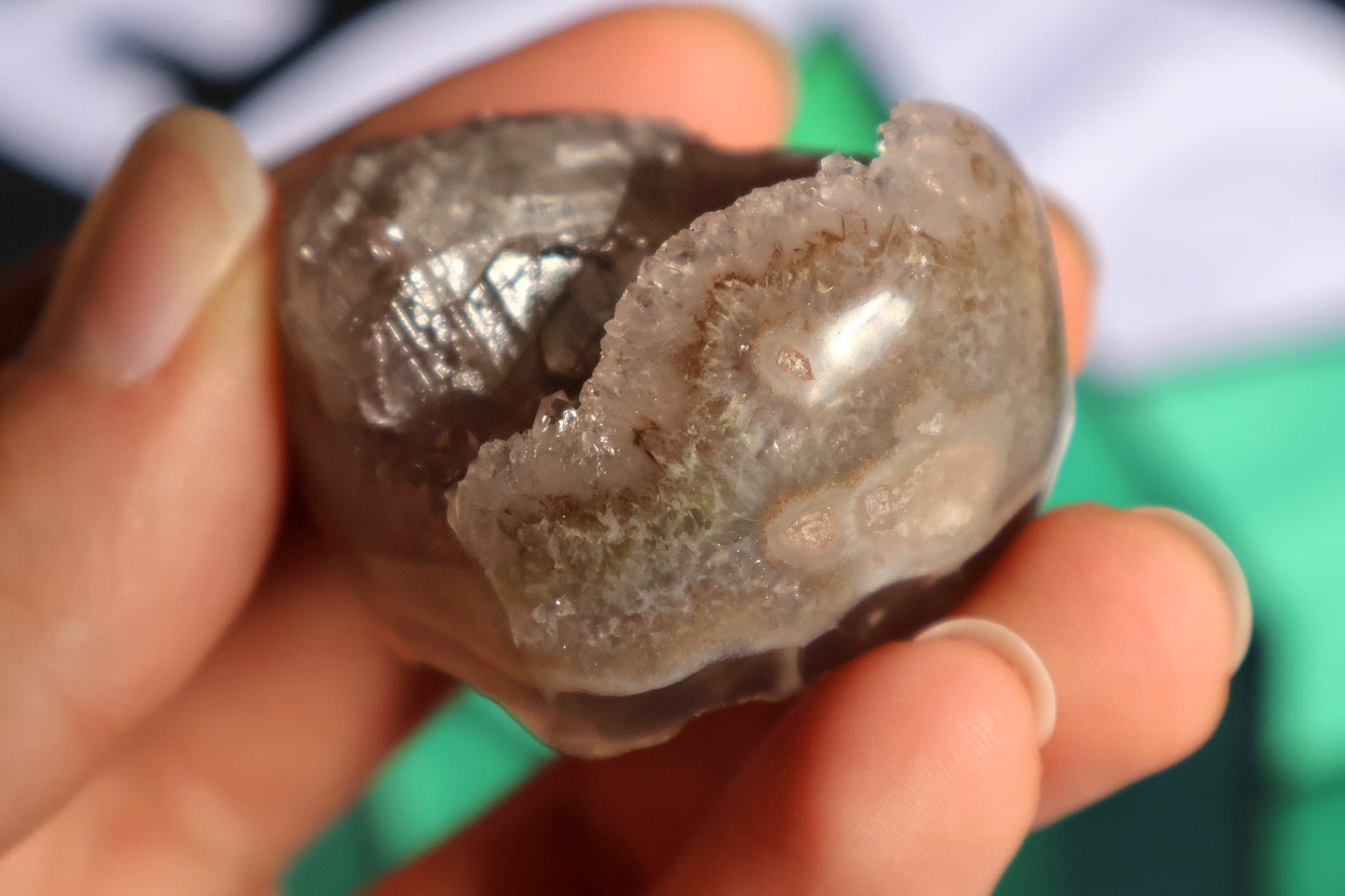 Druze Amethyst Heart C