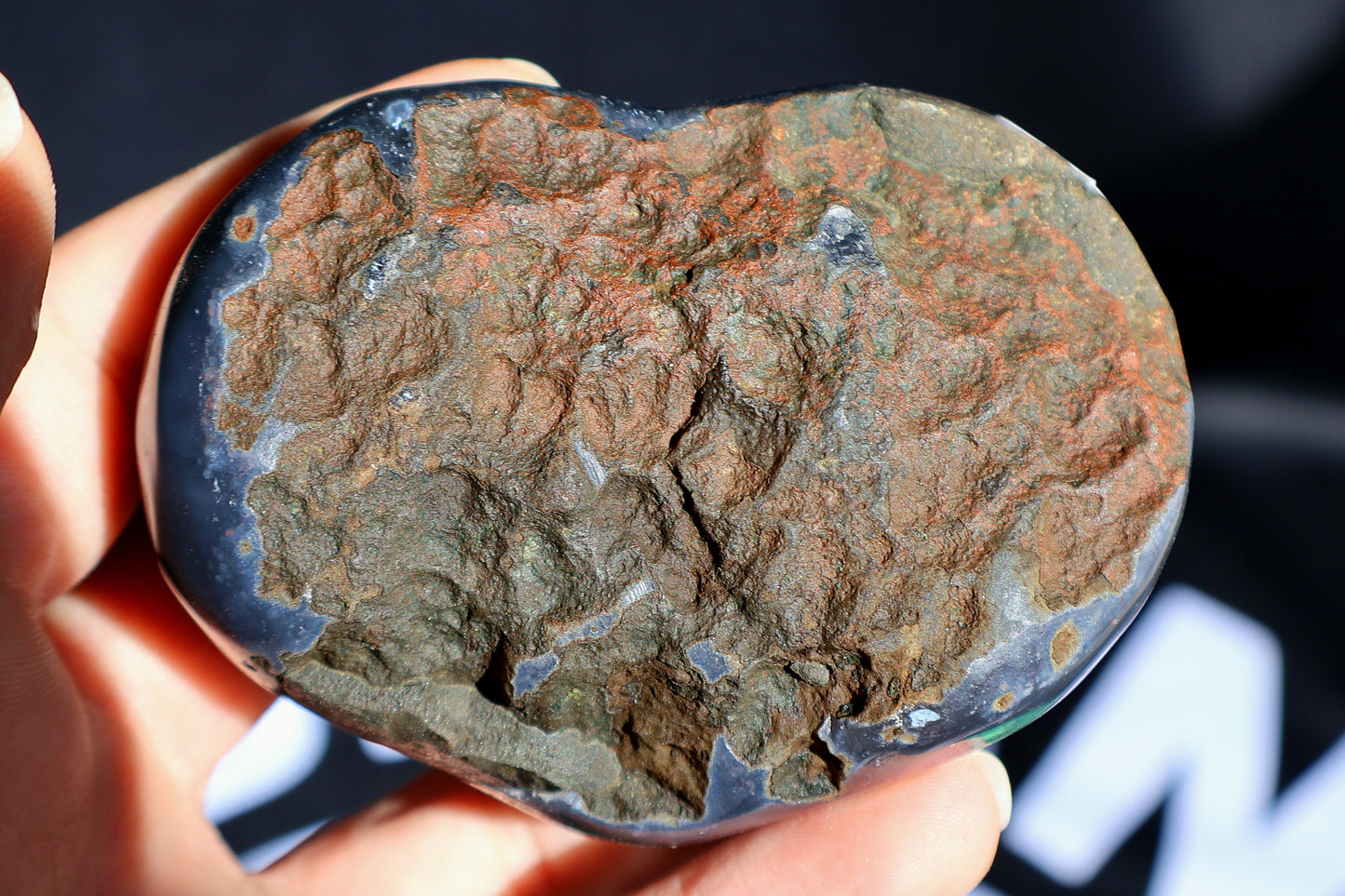 Galaxy Amethyst Stalactite & Agate Heart V