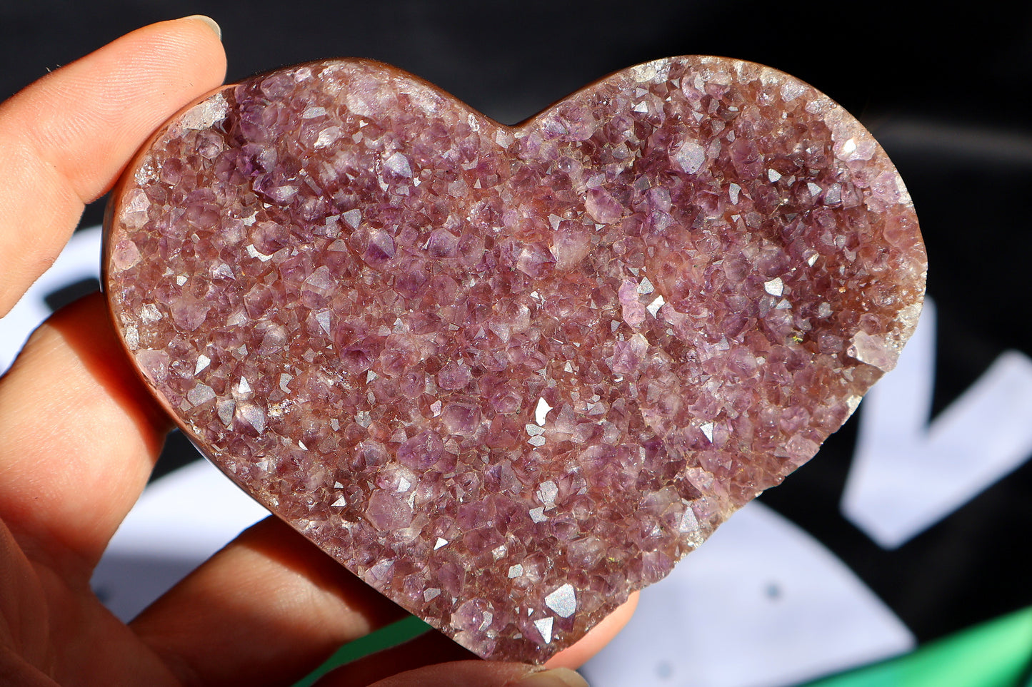 Cranberry Amethyst Heart T
