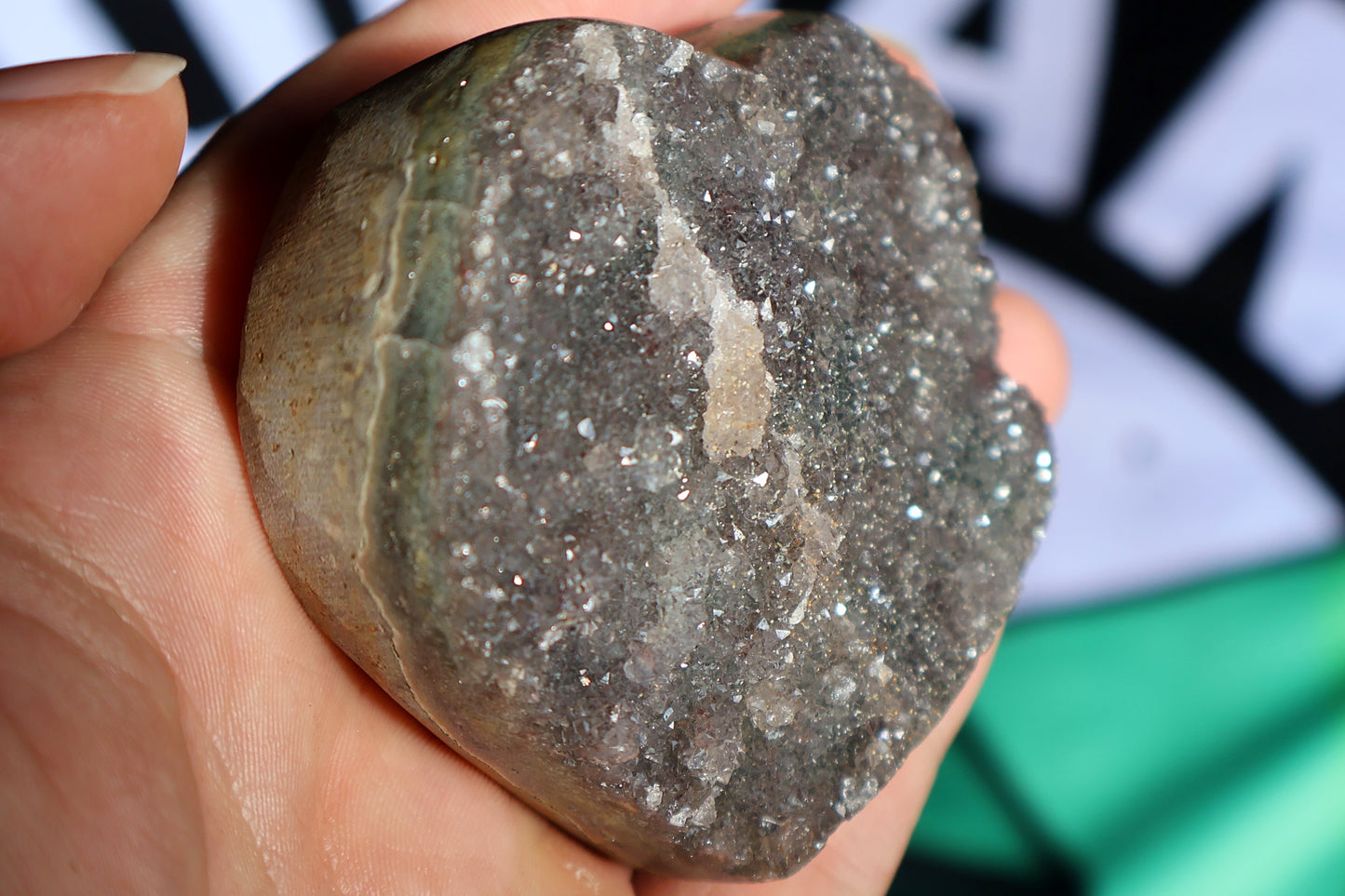 Galaxy Sugar Amethyst Heart P