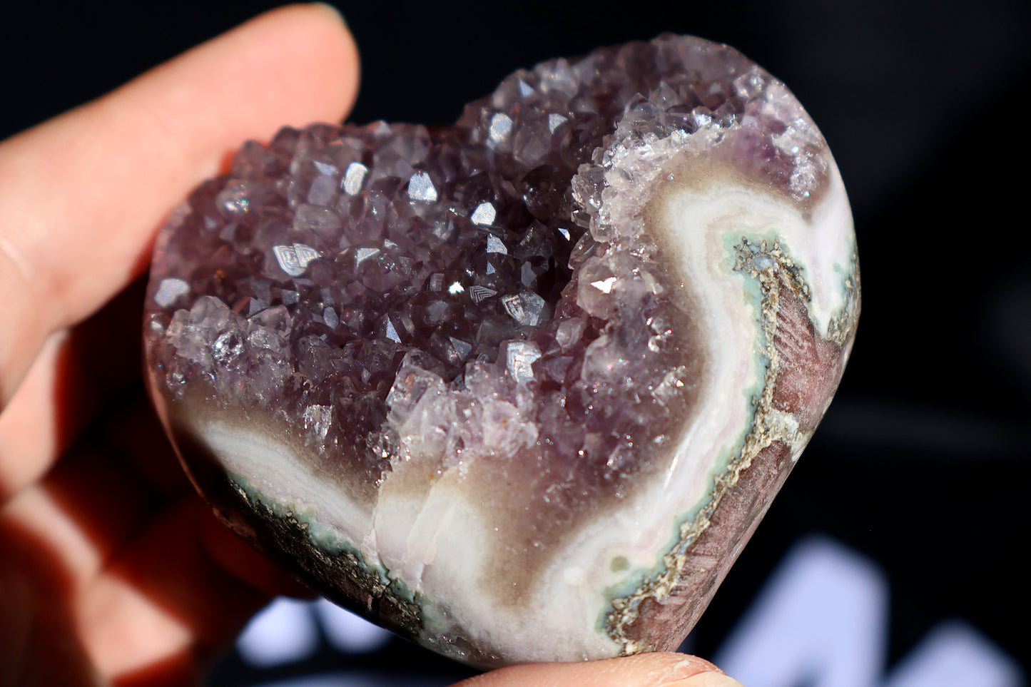 Amethyst Stalactite Cluster Heart U