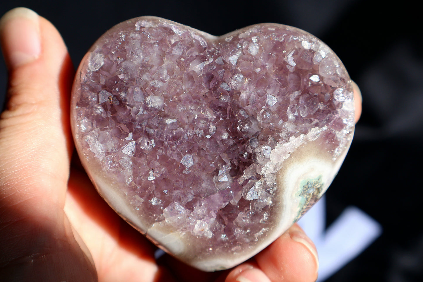 Amethyst Stalactite Cluster Heart U