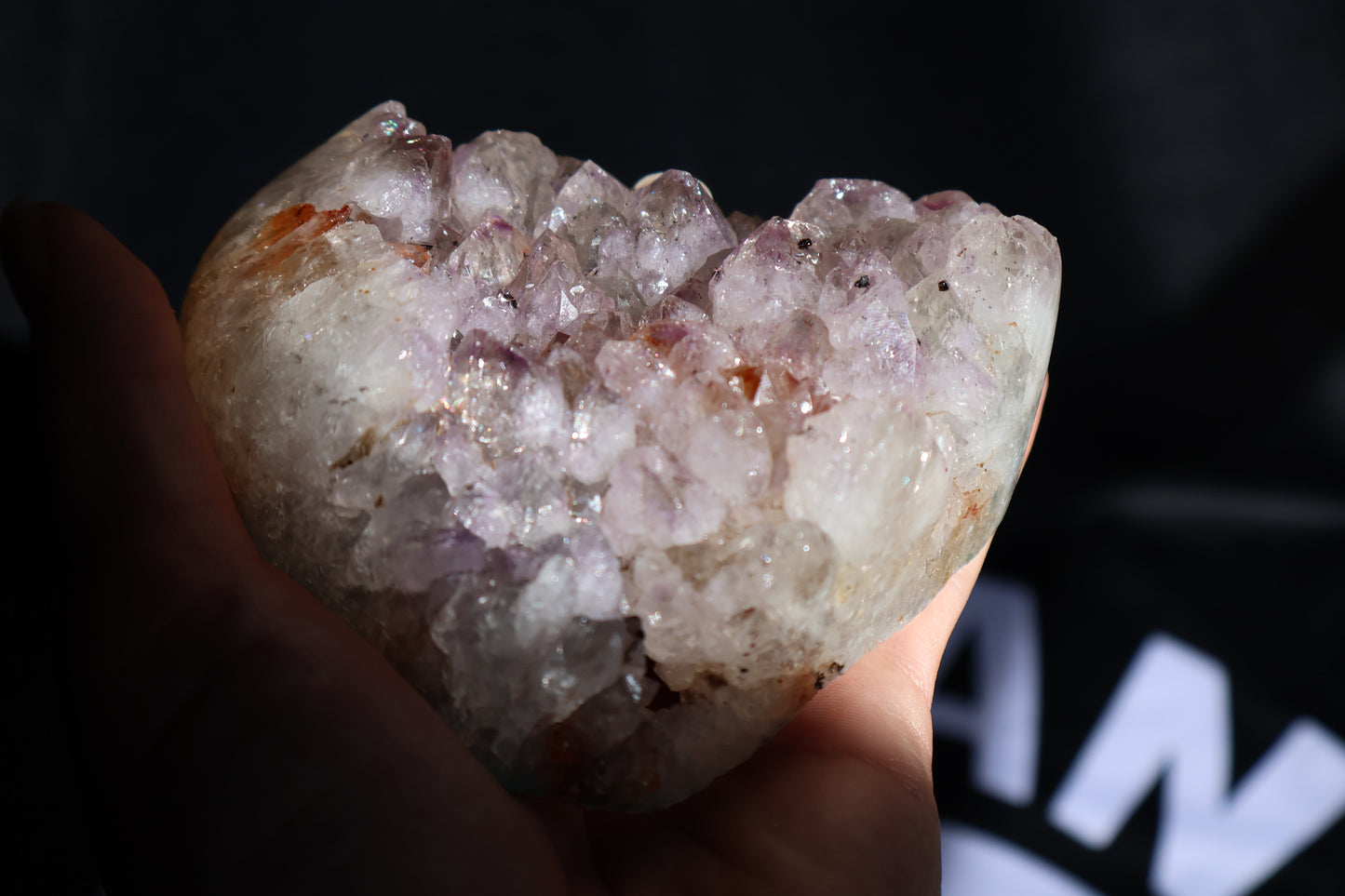 Amethyst Cluster Heart AC