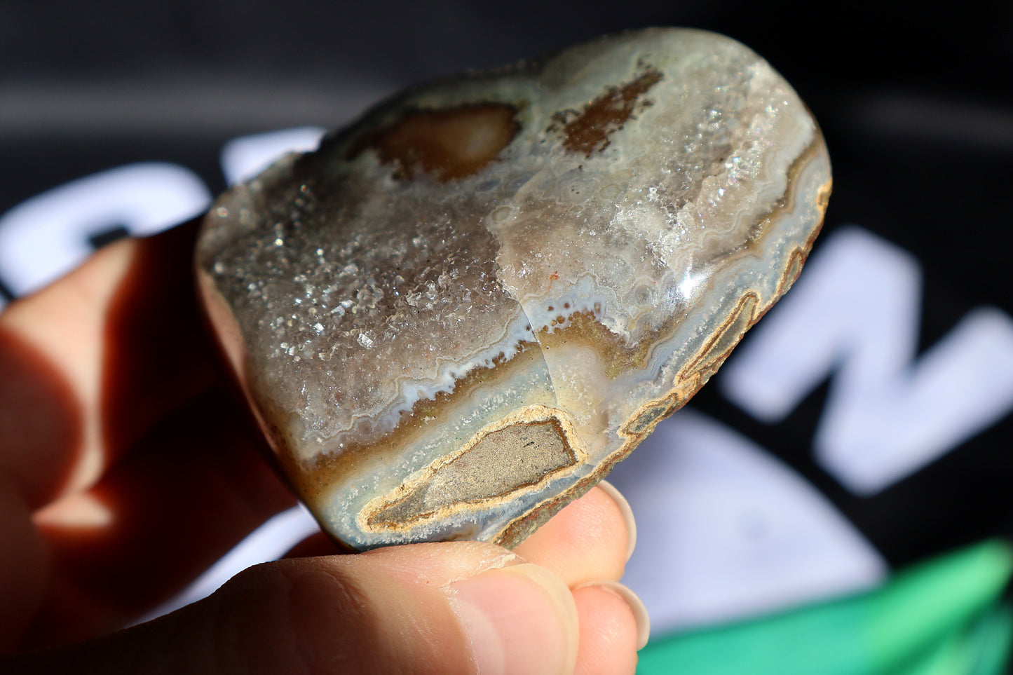 Amethyst Cluster Heart O