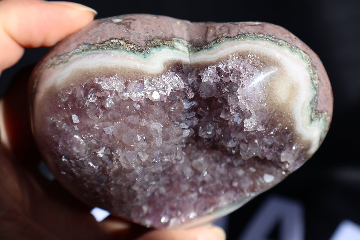 Amethyst Stalactite Heart AA