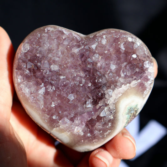 Amethyst Stalactite Cluster Heart U