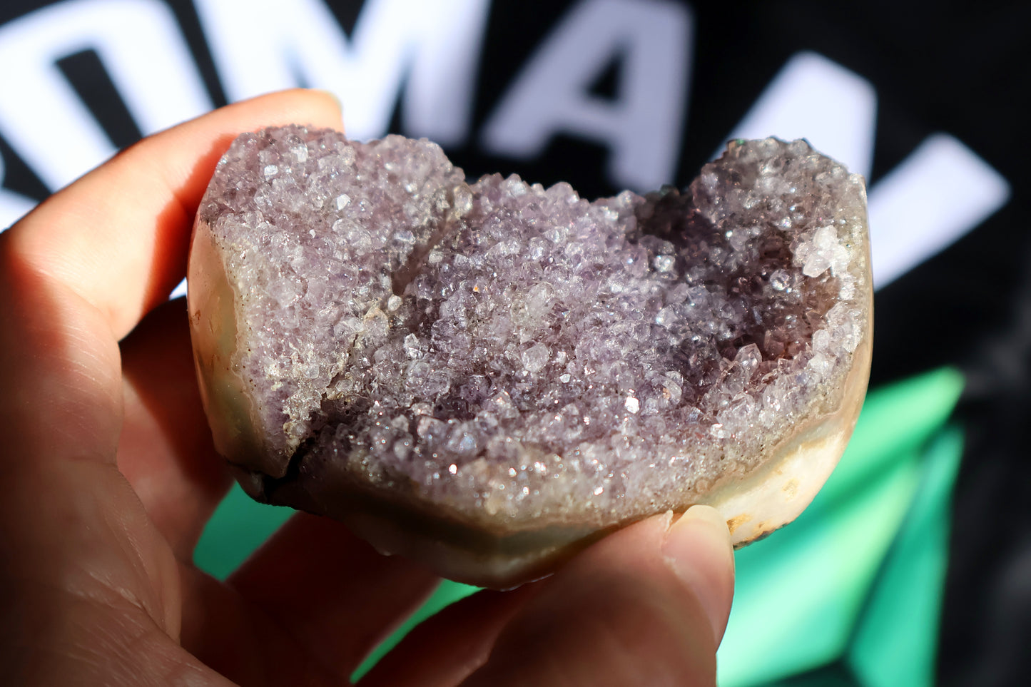 Amethyst Druze Heart Q