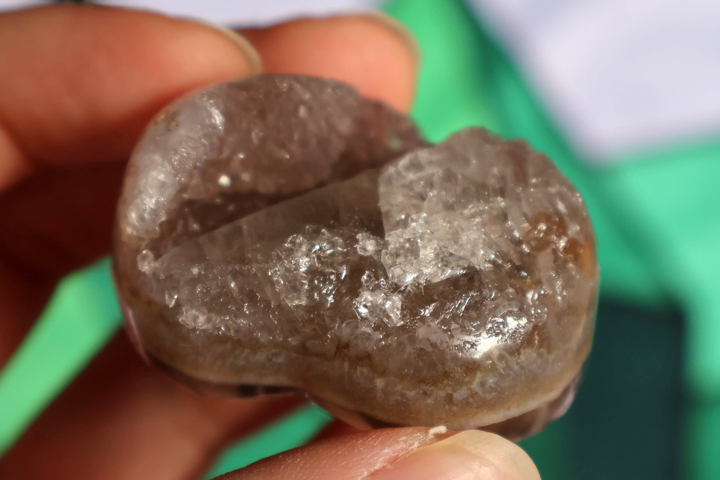 Druze Amethyst Heart C