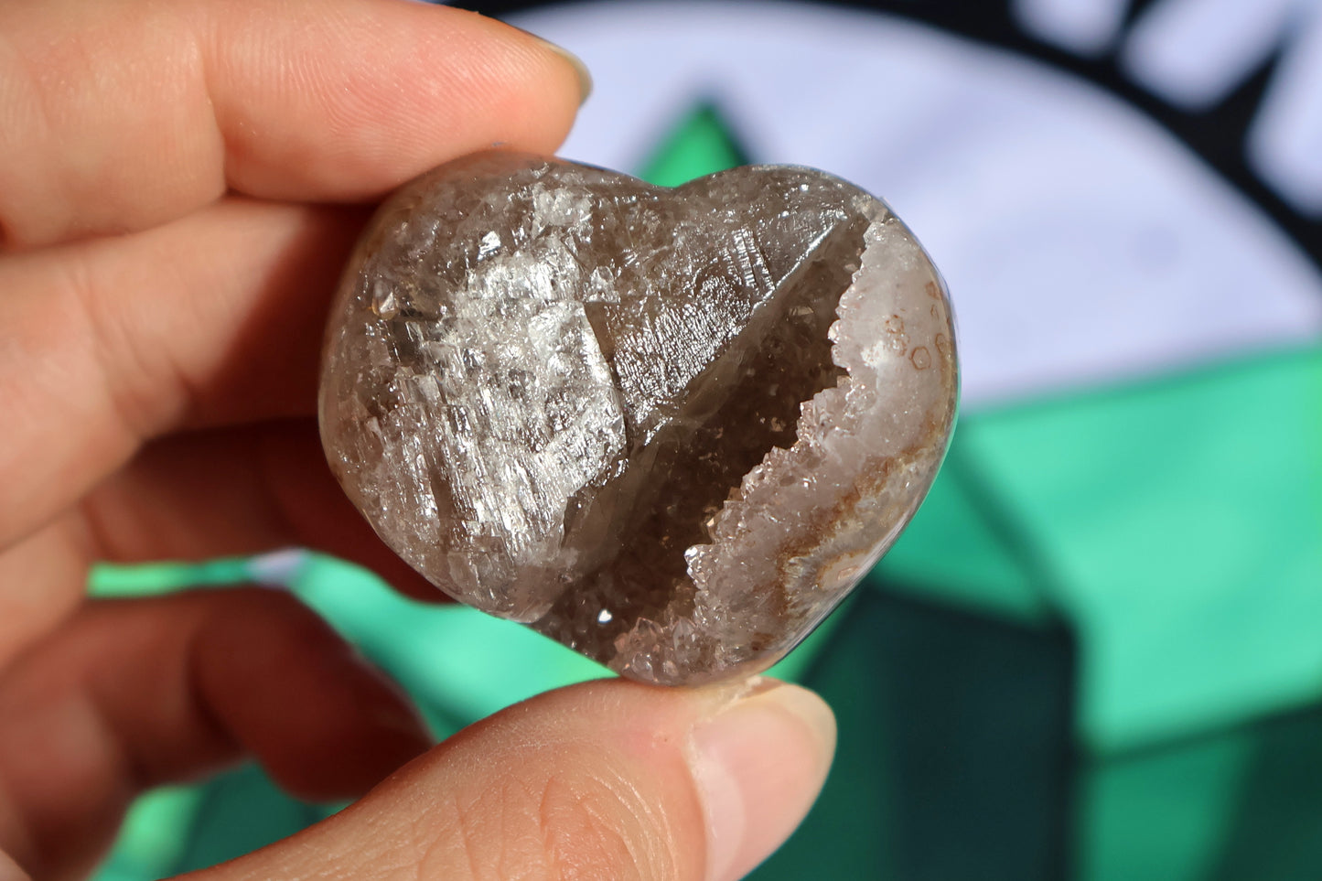 Druze Amethyst Heart C