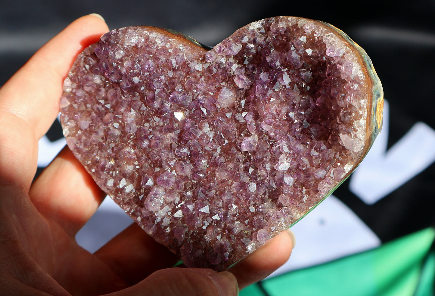 Cranberry Amethyst Heart T
