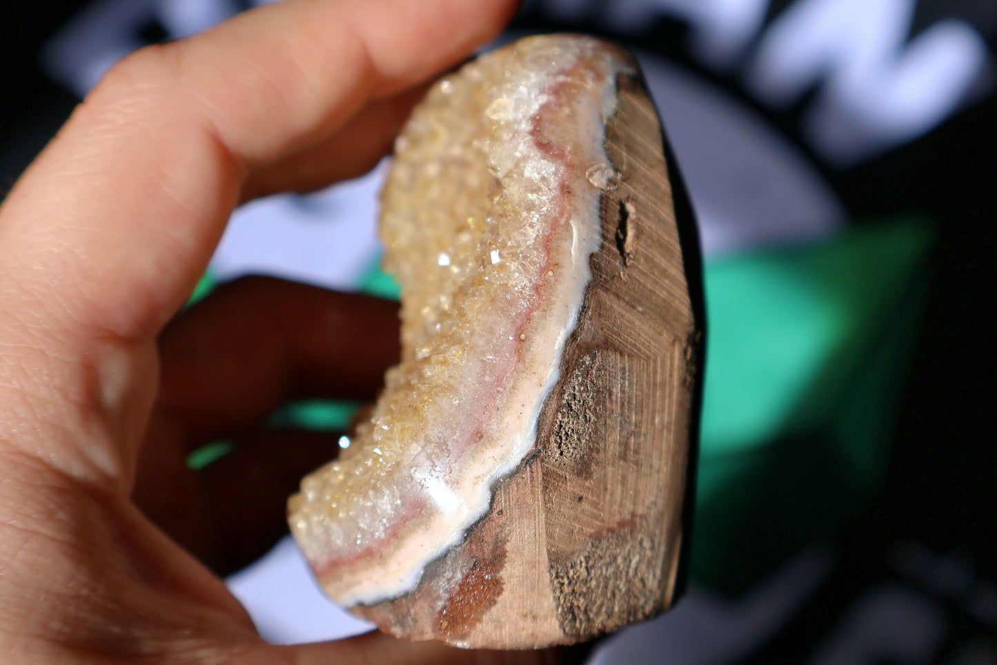 Citrine Stalactite Geode Cluster A