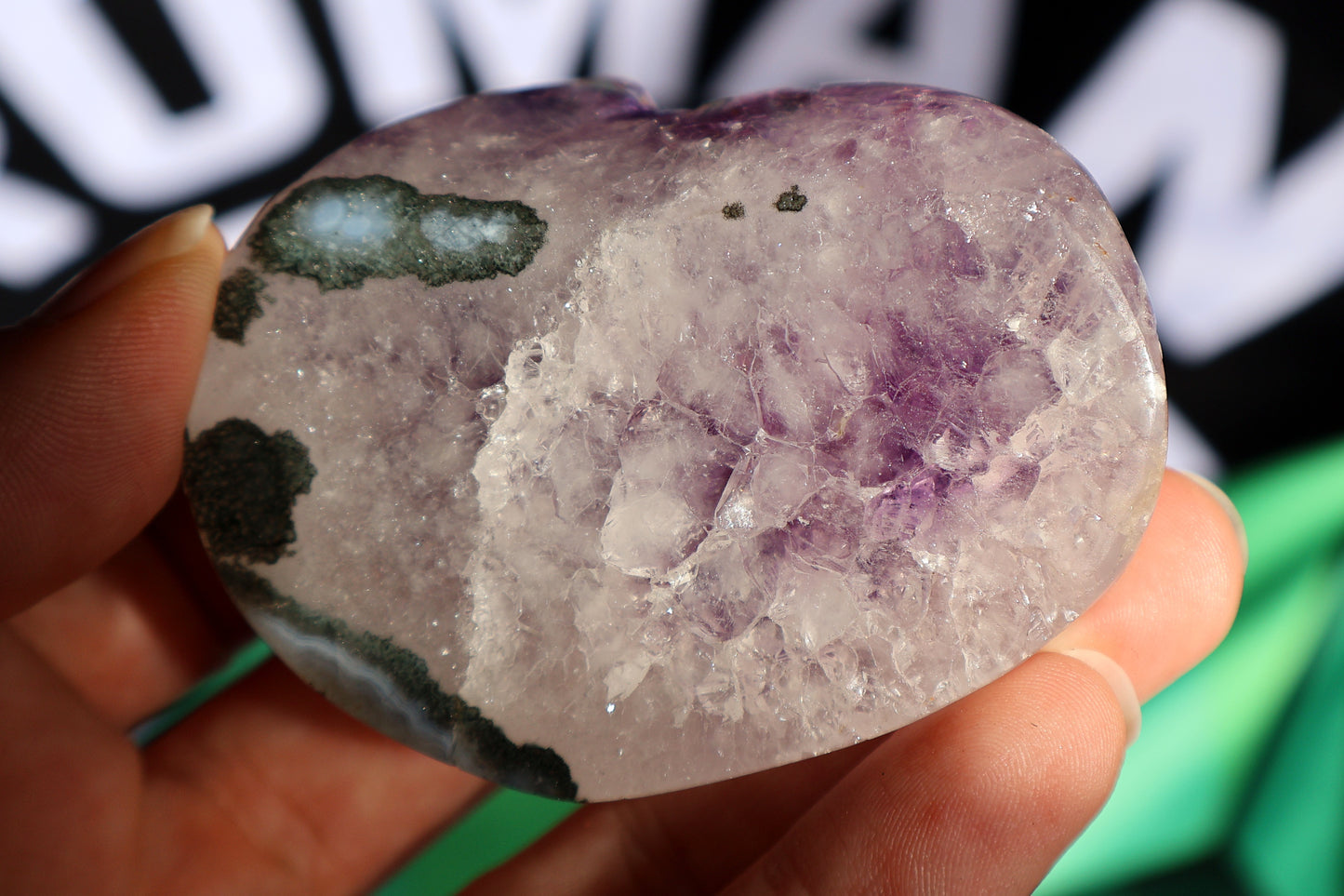 Amethyst Cluster Heart N