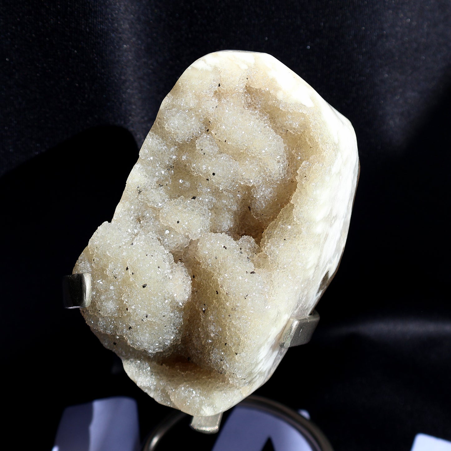 Druze Sugar Quartz on Stand