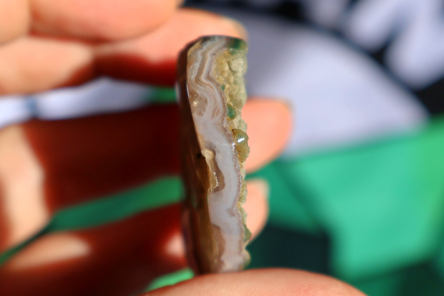 Druzy Green Sugar Amethyst Heart