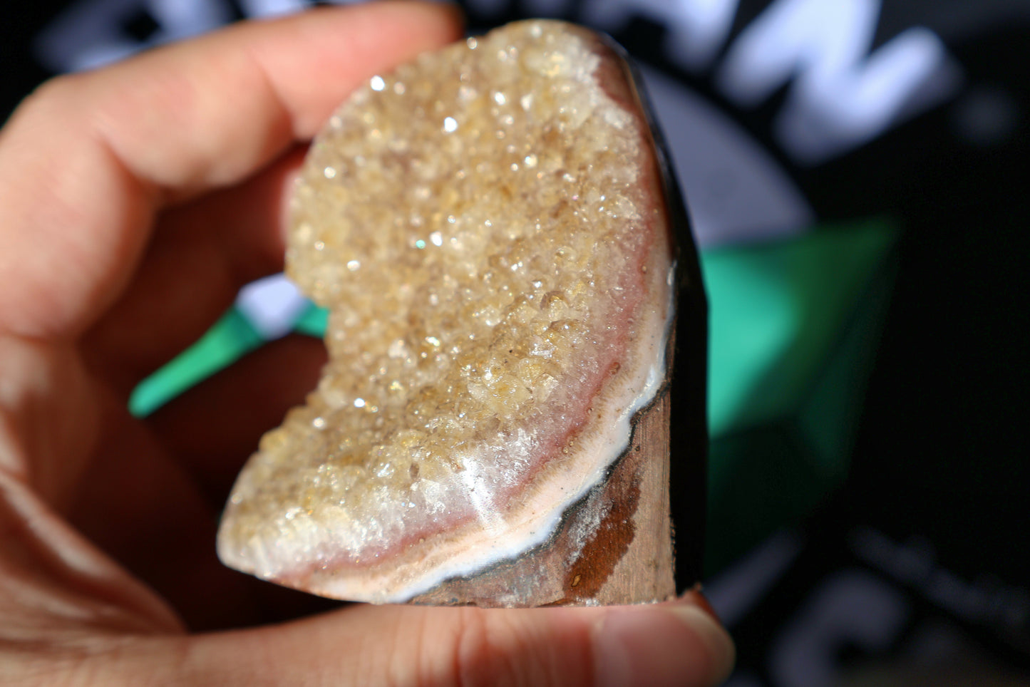 Citrine Stalactite Geode Cluster A