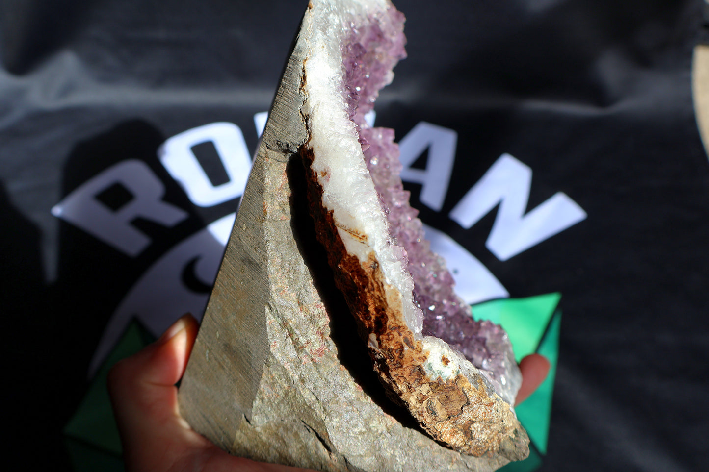 Large Statement Amethyst Stalactite Geode H