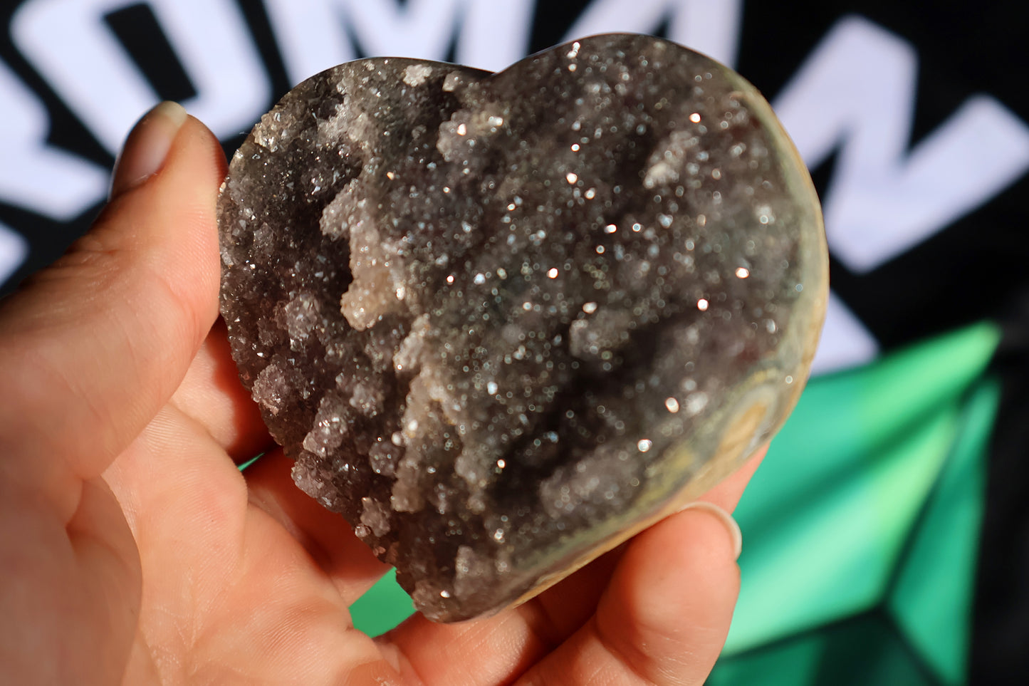 Galaxy Sugar Amethyst Heart P