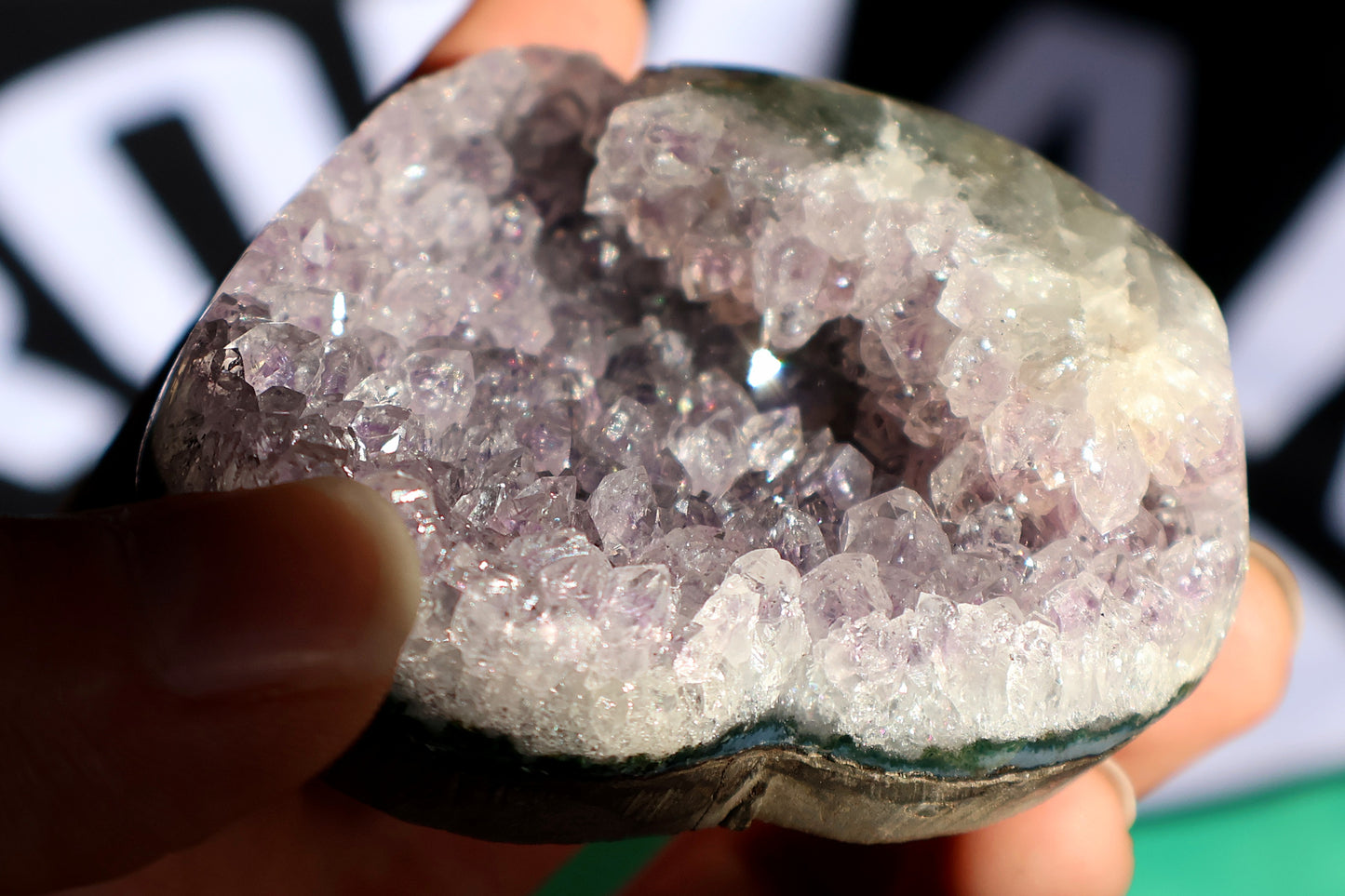 Amethyst Cluster Heart R