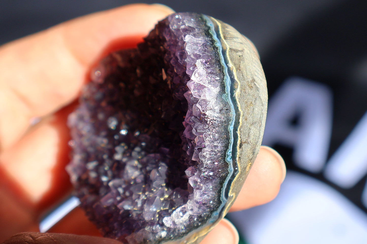 Deep Purple Amethyst Heart I