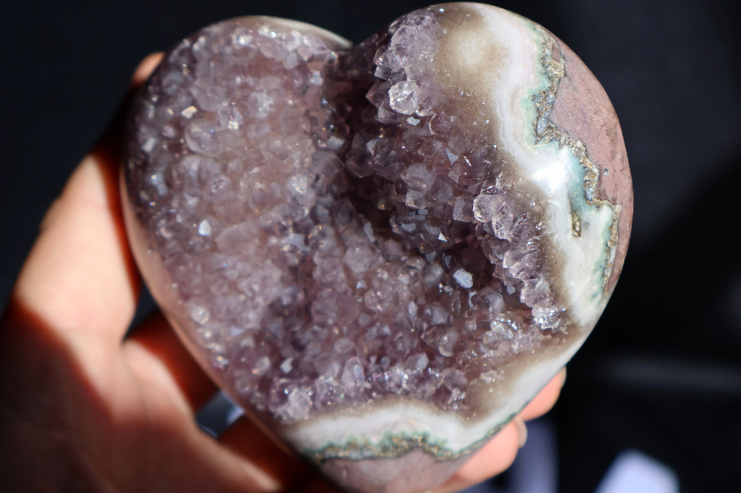 Amethyst Stalactite Heart AA